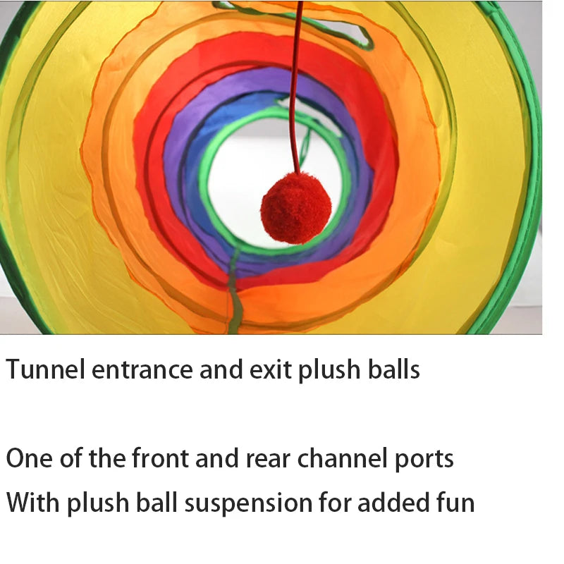 Túnel de Brincadeira para Gatos e Filhotes